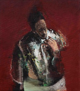 Red portrait 3,  2016, oil on linen, 45x40cm