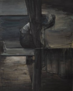 Possible Landscape with a Bench, 2014, oil on linen, 200x160 cm